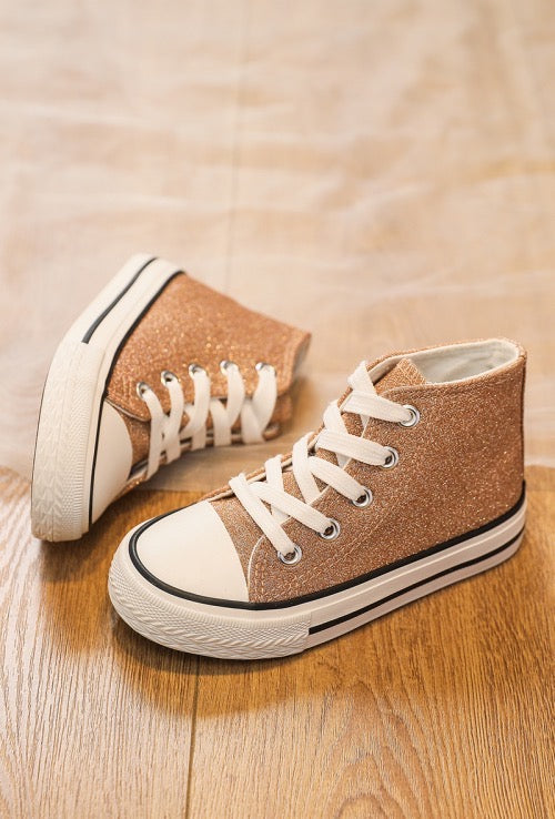 Sneaker Hoog Champagne Glitter
