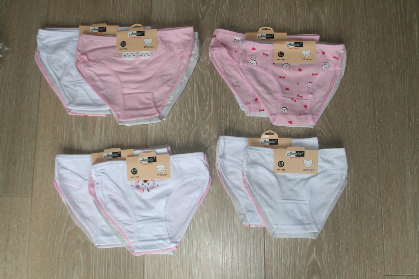 Ondergoed meisje - Bunny (set van 3)