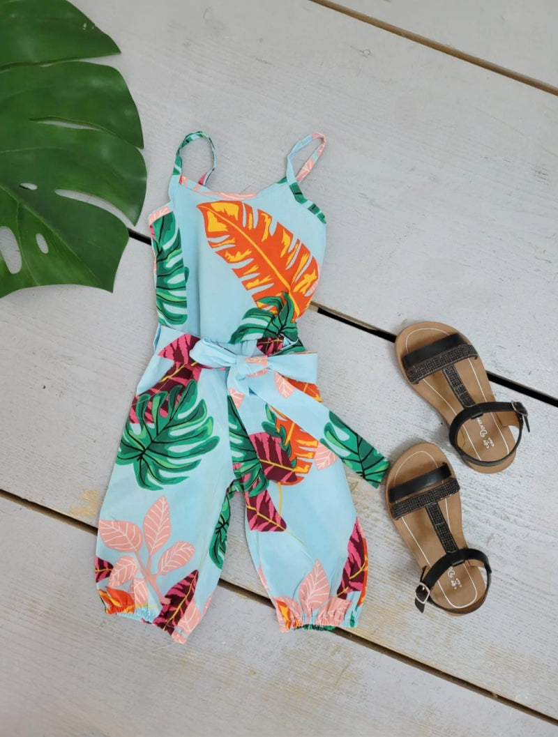 Jumpsuit - Flower Leaf