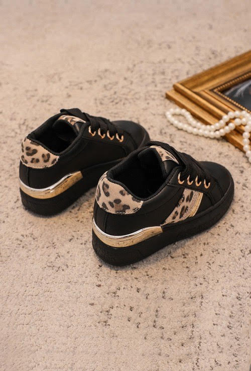Sneakers Black Leopard