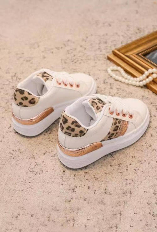 Sneakers White Leopard