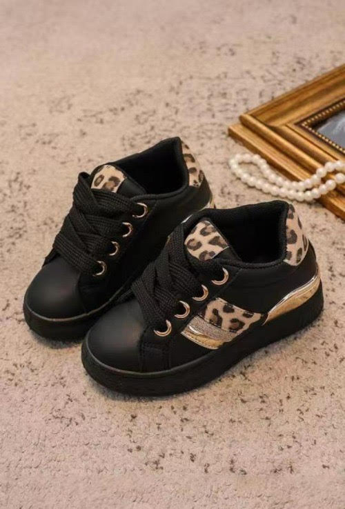 Sneakers Black Leopard
