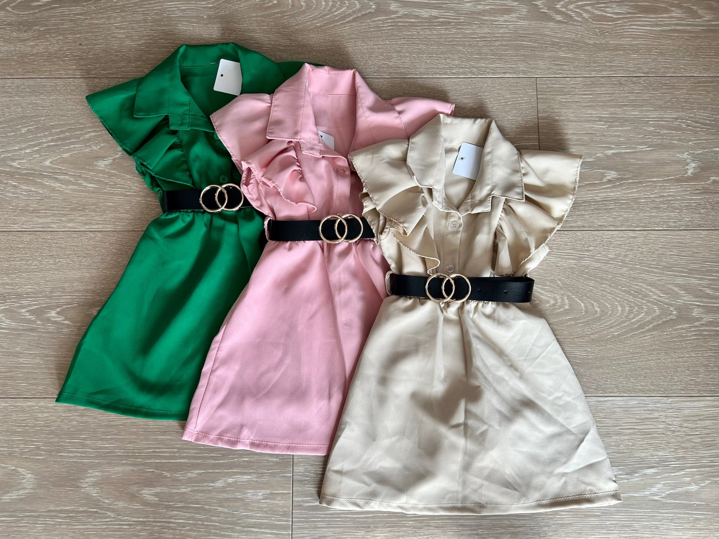 Belted Dress - Groen - Ella StoreKleding